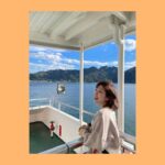 Yoshino Aoyama Instagram - #1022 ⛩️🌊 ・ ・ 宮島旅👯‍♀️🚗🦪🧀🍁🧀🥓🍤🐟🍶 ・ ・ ・ #鹿との2ショット #天気予報のガキになっちゃった #不覚🤦‍♀️