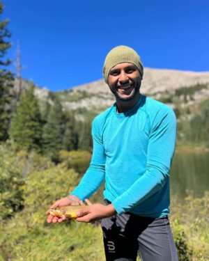 Youssef Zalal Instagram - 2022 Factory X backpacking trip!

It was amazing, I learned so much from this trip and made so many memories. Here’s just one of them, I caught  my first fresh water fish 🐠 😁 big shoutout to coach @coachmarcmontoya for setting this up. What an amazing experience 🙅🏽‍♂️🙅🏽‍♂️