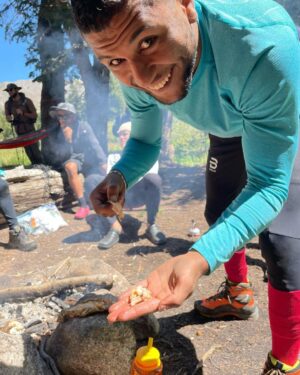 Youssef Zalal Instagram - 2022 Factory X backpacking trip!

It was amazing, I learned so much from this trip and made so many memories. Here’s just one of them, I caught  my first fresh water fish 🐠 😁 big shoutout to coach @coachmarcmontoya for setting this up. What an amazing experience 🙅🏽‍♂️🙅🏽‍♂️