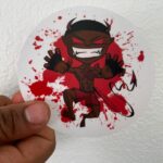 Youssef Zalal Instagram - The Moroccan Devil now on a sticker 🇲🇦😈 Clear, weatherproof, durable vinyl $5 a pop ($6 to mail it). DM me or find me @factoryxmuaythaimma to get yours while we got em! They’re going fast and this is a limited run. #themoroccandevil