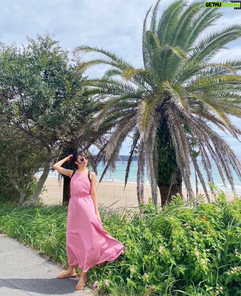 Yui Oguri Instagram - 夏の終わり ゴンくんとの旅🌻🐾🔖 #夏#海#わんちゃん