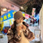Yui Oguri Instagram - 初詣とお雑煮〜。⛩️🎍💫 お姉ちゃんが好きなシャーピン 食べてみた！ 絶対良くない時間だったけど オイシカッタ🫠♡ #初詣 #2024