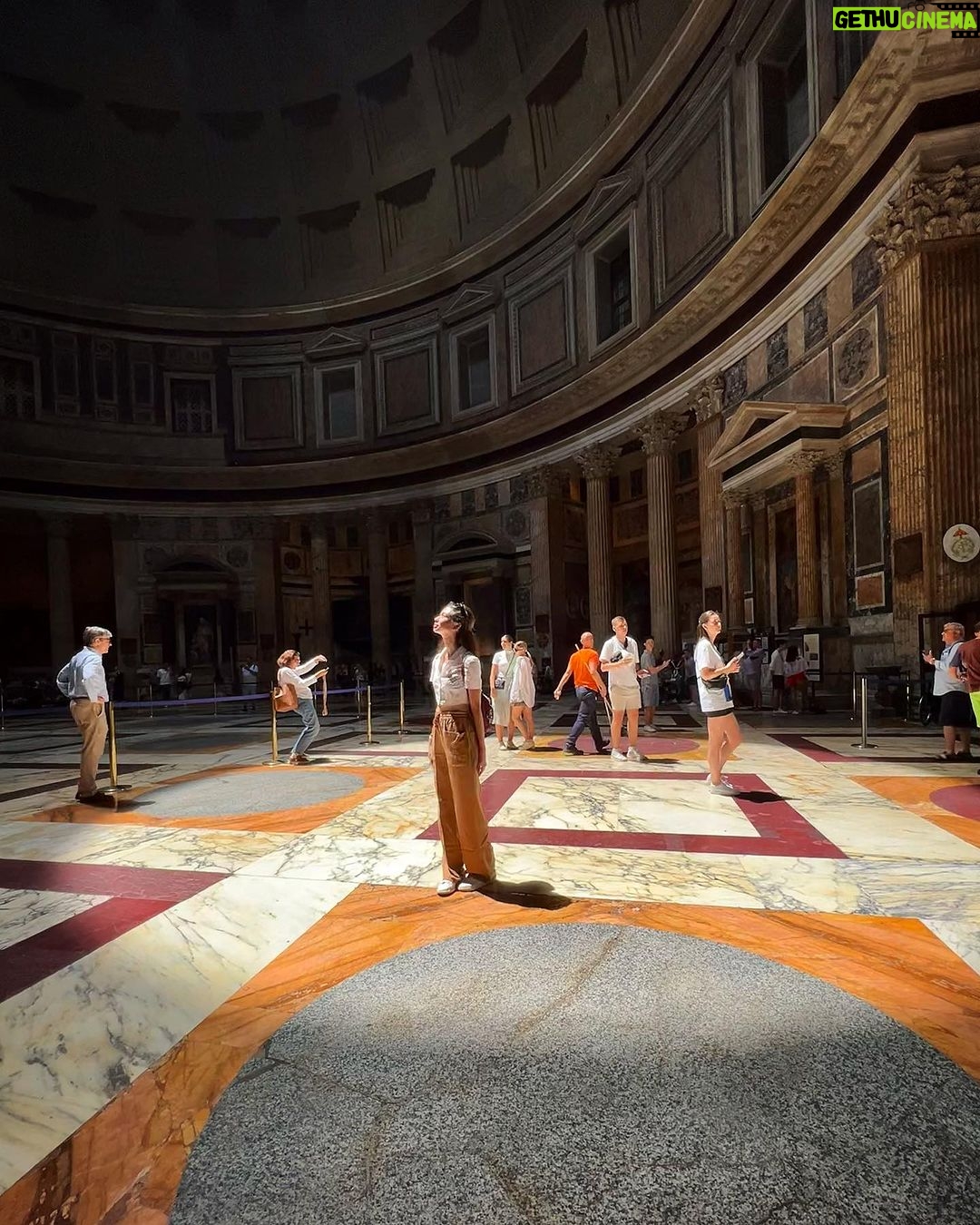 Yuki Kato Instagram - Insides of the Pantheon. A little history about Pantheon for my dearest Sobat Online, Originally built as a temple dedicated to the pagan gods of Rome, the Pantheon has been a place of worship for almost two millennia. Pantheon is a Greek word meaning “honor all Gods” so the building had special significance during the Roman Empire. Anybody wants to add? Please do share to all of us on the comment section🫶🏻 #diaryukikato Pantheon, Roma