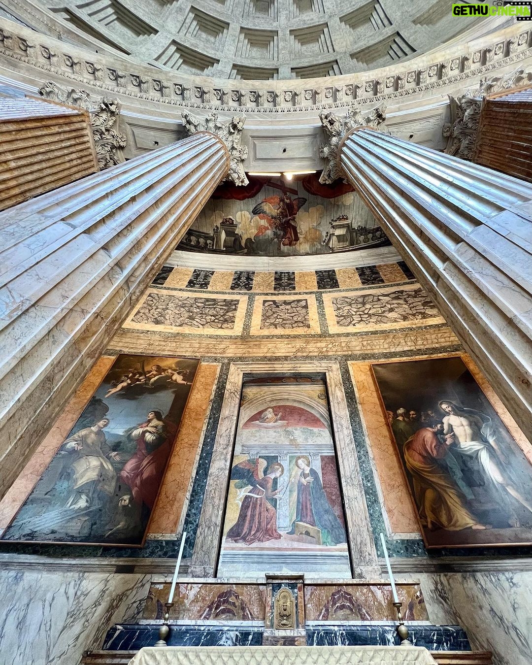 Yuki Kato Instagram - Insides of the Pantheon. A little history about Pantheon for my dearest Sobat Online, Originally built as a temple dedicated to the pagan gods of Rome, the Pantheon has been a place of worship for almost two millennia. Pantheon is a Greek word meaning “honor all Gods” so the building had special significance during the Roman Empire. Anybody wants to add? Please do share to all of us on the comment section🫶🏻 #diaryukikato Pantheon, Roma