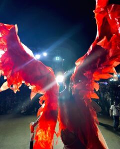 Yuki Kato Instagram - Just like a Phoenix, Yuki Kato took the crowds attention at Jember Fashion Carnaval 2023.