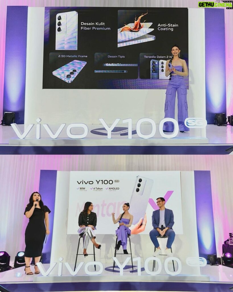 Yuki Kato Instagram - New year, new phone! Had a blast on @vivo_indonesia newest Y series launch, the Y100 5G! Mantap Y!