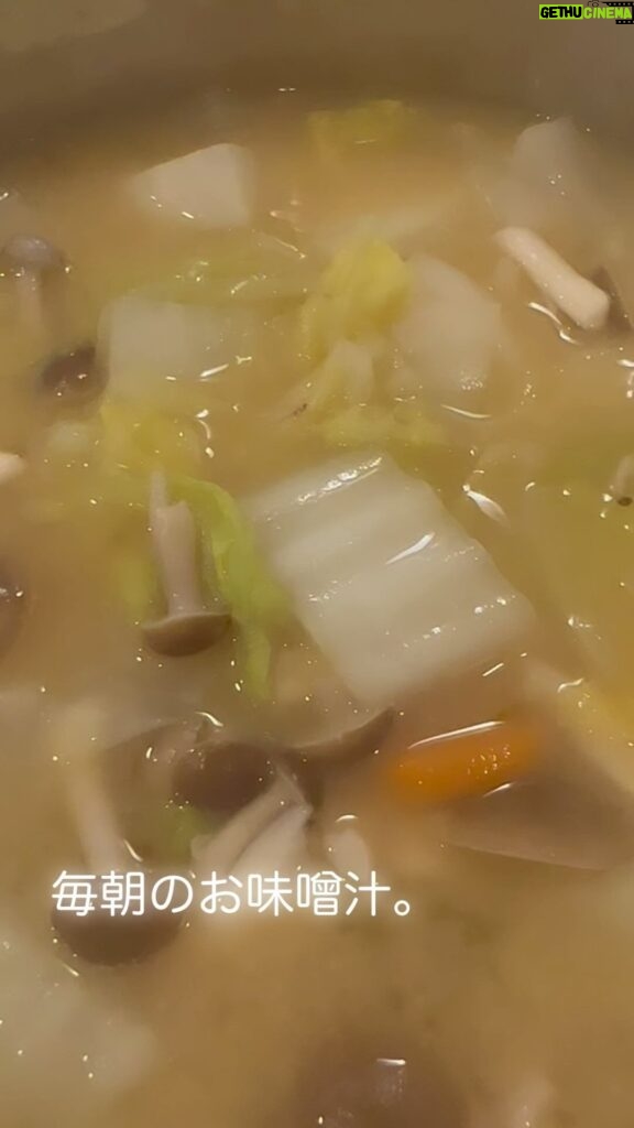 Yuko Nakazawa Instagram - ⭐︎⭐︎ 娘のお弁当に 野菜もりもりお味噌汁。 温かいものを お昼に食べれるのが楽しみらしいです。 息子もお味噌汁大好き。 「おいし、、、』 独り言のような、呟くように 褒めてくれて嬉しい。 ありがとう。 #朝の一杯 #お味噌汁