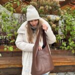 Yuliya Topolnitskaya Instagram - Это еще когда осень была)) 🍁 Look : @cocosmoscow 🤍 Bag : @askentbrand 🤍 Moscow, Russia