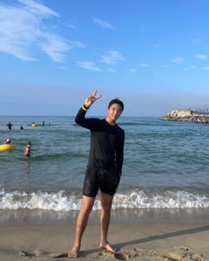 Yun Sung Instagram - 바다다!!!💙🌊🎣🐟