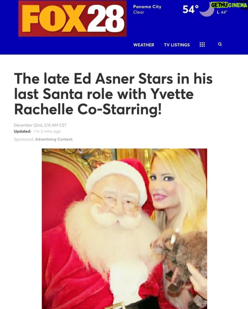 Yvette Rachelle Instagram - ⛄️❤️⛄️❤️Hope your Christmas time was joyous! And you were able to radiate joy and light to your loved ones here and in Heaven. 😇Thank you to #foxnews #NBC #universalpictures #londonnews #newzealandnews #digitaljournal #americanrodeooficial #theamericanrodeo (glad all you #yellowstonetvshow fans and #cowboys are big fans in #Montana )and the kind others for writing this wonderful article on the late the great #EdAsner last acting performance portraying #santaclaus The link is https://www.digitaljournal.com/pr/the-late-ed-asner-stars-in-his-last-santa-role-with-yvette-rachelle-co-starring If you need a good laugh to finish this sad year well it was for me and I know sucked with covid again for everyone. The only solution is Go grab that hot cup of #hotcocoa #hotcocoabomb is the bomb go try them Yum and of course with lots of marshmallows! Sit back and watch this ho ho hilarious Ed Asner steal the show one last time as Santa . I know he is still mad at me for wearing that Santa suit filming in 100 degree weather that day -good thing they dont have wifi in Heaven. He mocked me as I play two characters in the film Snowflake the #Elf and Windy the #Weathergirl as I am Ed Asners 2nd favorite #Elf actor to work with as #WillFerrell in #elfmovie was his favorite only because Will is taller Ed said 😂 Plus, he said Windy the Weathergirl do something about the #globalwarming Well, Ed dont worry I will do my best and keep saving wildlife as I promised you I would🐯🐻🐧🦅 ❤️ Love, Peace, and Goodwill to all in 2022 ❤️Actress #swedishgirl #animalactivists #YvetteRachelle