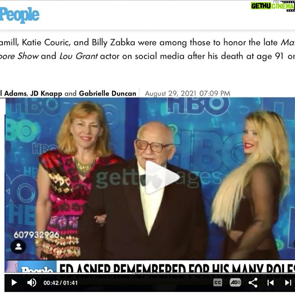 Yvette Rachelle Instagram - 🌈🌈Thanks for all your well wishes for #edasner #ripedasner he would of gotten a kick out of seeing so much #love , #respect and admiration for him! It’s been hard to watch the news with stories everywhere on Ed especially when you are close friends and he is like a Grandpa to you ! Big thanks to #peoplemagazine #PeopleTV People did a nice story on Ed and he really enjoyed this #picoftheday as this was #emmyawards #HBO and with his nice daughter #KateAsner . Ed joked and said I looked like his Granddaughter in this pic! We all had such a fun evening that night and talked on Red Carpet about our upcoming #cute and funny Christmas movie we were Co Starring in together #santastoleourdog that has lots of # dogs in it as Ed #lovesdogs. Then later in the evening #gameofthrones Actor #peterdinklage won Best Actor Emmy Award and Ed couldn’t go stand in line to Congratulate his #newlinecinema #elfmovie Co-Star as we had to get Ed back as it was getting late so I jumped into action crawled under several tables in my long evening dress and peeked up from a table to give Peter a message from Ed that he was so proud of him! Peter laughed and thanked me for cleverly getting message to him and was grateful for Ed for such praise.Then when we were leaving , the shenanigans didn’t stop as someone tripped on my long evening dress train (Note to myself #fashiontip wearing dresses with tails not a good idea at Parties everyone steps on them!) and I lost balance and was falling then who jumps in to catch me? #HBO Game of Thrones Actor #nikolaicosterwaldau he clearly saw another #Nordic actor needed saving and he caught me in his arms.. So galant! Ed was laughing at this whole scene! And said tails are only for men’s tuxes not women’s dresses! Great times #instagood #instalikesback 🌈🌈Sending hugs to Ed in heaven😇😇 Peace & #liveyourbestlife Hugs ❤️ love ❤️ Actress #swedensnexttopmodel #animalactivist #yvetterachelle