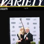 Yvette Rachelle Instagram - Farewell my dear friend & acting legend #EdAsner #ripedasner 😇😇😇 I know you are mad as hell as this is your last curtain call after 91 years and you didn’t receive an #Oscar but you had a remarkable long life #lougrant , received 7 #Emmys and were one of the greatest actors ever and animal activists. I posted this #Variety Magazine cover as you said it was one of your favorite pictures even though you were mad you had to get dressed up for the awards show ! Though you liked my dress and said it was bit long though haha but I reminded you of #Swedish #MovieStar screen #blonde beauty #AnitaEkberg from #LaDolceVita which translates to sweet life and that’s what you had Ed! You were crazy funny my sweet friend with that cane too -good thing you didn’t poke my eye out! Miss you good buddy😀😀😀Be on good behavior with the #Angels #Up there! Actress Top Model Animal Activist #yvetterachelle PS Funny I was going to call you today and say I couldn’t believe they put you in a scooter on #Netflix show #graceandfrankie but your acting was wonderful you stole the scene from #LilyTomlin and #janefonda darn I won’t hear what you said about them…Maybe you can secretly text me from Heaven😇😇😇
