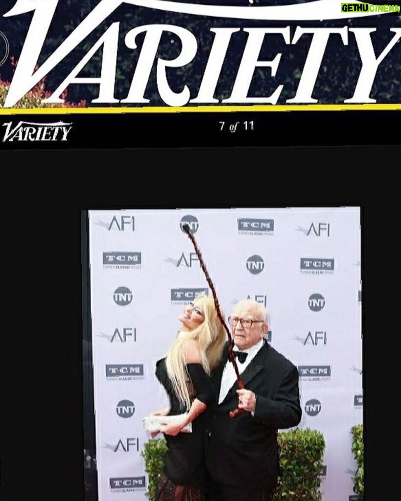 Yvette Rachelle Instagram - Farewell my dear friend & acting legend #EdAsner #ripedasner 😇😇😇 I know you are mad as hell as this is your last curtain call after 91 years and you didn’t receive an #Oscar but you had a remarkable long life #lougrant , received 7 #Emmys and were one of the greatest actors ever and animal activists. I posted this #Variety Magazine cover as you said it was one of your favorite pictures even though you were mad you had to get dressed up for the awards show ! Though you liked my dress and said it was bit long though haha but I reminded you of #Swedish #MovieStar screen #blonde beauty #AnitaEkberg from #LaDolceVita which translates to sweet life and that’s what you had Ed! You were crazy funny my sweet friend with that cane too -good thing you didn’t poke my eye out! Miss you good buddy😀😀😀Be on good behavior with the #Angels #Up there! Actress Top Model Animal Activist #yvetterachelle PS Funny I was going to call you today and say I couldn’t believe they put you in a scooter on #Netflix show #graceandfrankie but your acting was wonderful you stole the scene from #LilyTomlin and #janefonda darn I won’t hear what you said about them…Maybe you can secretly text me from Heaven😇😇😇