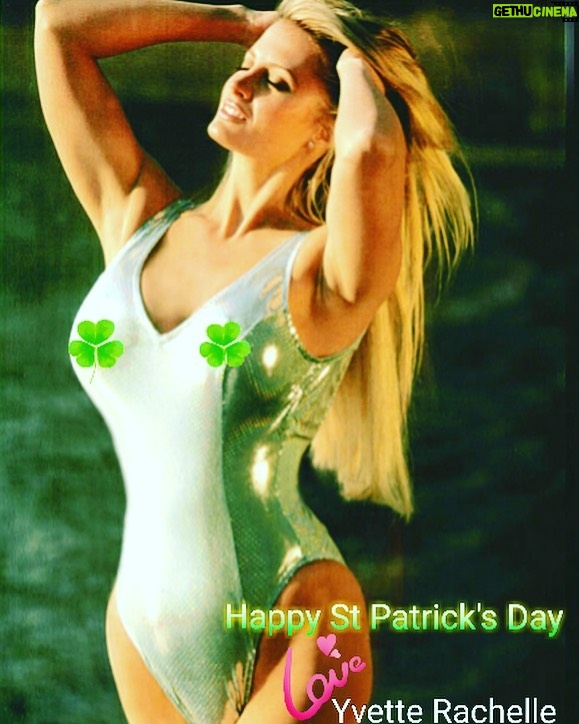 Yvette Rachelle Instagram - ☘️ ☘️ Happy Saint Patrick’s Day 🍀 ☘️ May the luck of the Irish be with you today friends and fans! Did you know the 3 leaves of the ☘️ shamrock represent 💗 love, hope, faith and 4th leaf is for luck ? 🍀Drink up and enjoy your lucky day and find that pot of gold under the rainbow 🌈 While you are at it my Green beauty health tip is green Chloroxygen add it your water , smoothies or facial masks for glowing radiant skin !🍀Hugs 💗 Actress Top Model Yvette Rachelle. #stpatricksday2021 #stpattysday #si_swimsuit #guinnessbeer #baileys #sportsillustratedswimsuit #victoriasecrets #greenday #luckybrand #veganrecipes #beautytips #skincareroutine #skincareproducts #topmodels #blondehair #greenpeace #swedishgirls #bikinimodelleri #greenbeauty #healthyeating