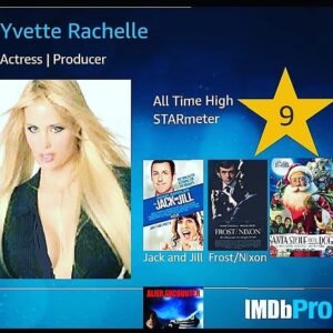 Yvette Rachelle Instagram - Awesome Universe we live in💙💛 I hit # 9 on #imdb Starmeter #Hollywood ranking of the the most popular Actors & Actresses. Upon achieving this I can honestly say "You have the power & light within you to realize your dreams" "When you truly believe in yourself the Universe will believe in return..." #TheYvetteRachelle 💛💙The power of #postive thinking prevails...As in the deepest respect and gratitude I was able to beat out #HBO #Gameofthrones  cast #emiliaclarke #kitharington #quentintarantino #onceuponatimeinhollywood cast #margotrobbie #leonardodicaprio #bradpitt  even #TopGun Mr. Mission impossible #TomCruise  which anything is possible Tom! AND was ranking right beside #MGM #Danjaq Producer #barabarabroccoli 007 #Bond25  bond actors #DanielCraig and #bondgirl #leaseydoux Thanks to the sweet #RonHoward for giving me my first Hollywood break by handpicking me to play #FarrahFawcett as a bunny in your Frost/Nixon film. 💙LOVE 💛LIGHT 💙PEACE Actress Top Model Producer #DogLover🐶 #YvetteRachelle