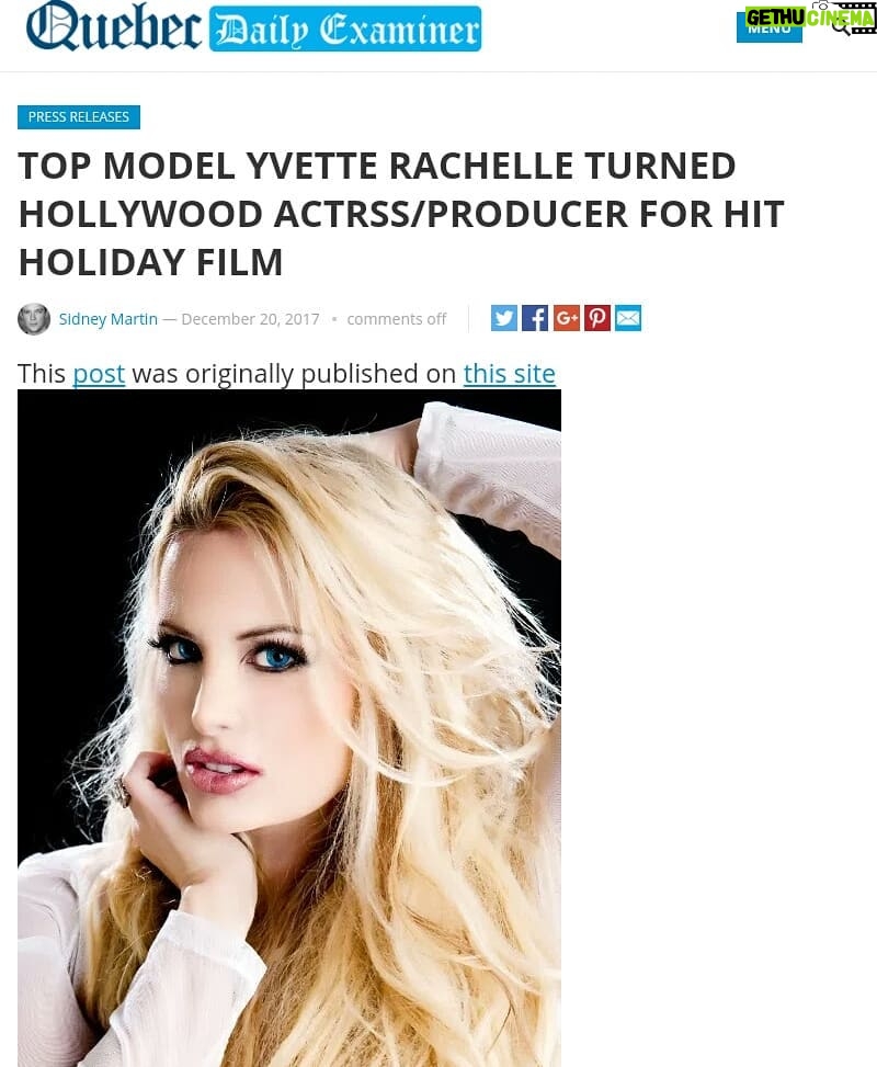 Yvette Rachelle Instagram - #Celebrity #TopModel Swedish #beauty #YvetteRachelle turns #Hollywood #Actress Producer for hit #UniversalPictures #universalstudios #Universal film #SantaStoleOurDog she plays #Snowflake the #Elf with #EdAsner of #UP #EricRoberts #Batman #EmmaRoberts Dad songs By #DollyParton & Johnschneider. Watch this #Funny Family #kids adventure film with #saving #planet #Adopting #dogs #PolarBears it's on https://www.imdb.me/yvetterachelle #Amazon #itunes #Dish #DishNetwork Vudu #Redbox Peace