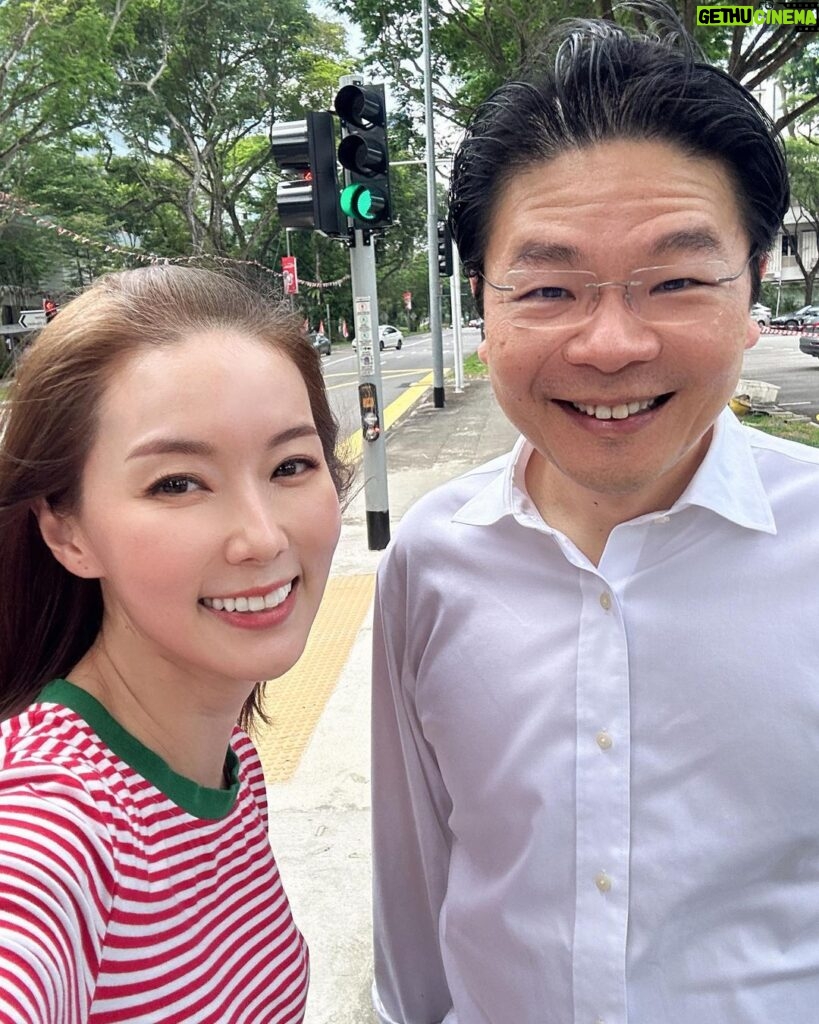 Yvonne Lim Instagram - Just gotta do my part for 🇸🇬. Back to vote and I met our Deputy Prime Minister & Minister for Finance @lawrencewongst near the polling station. 😍😍My friends are laughing at my #fangirling moment now. 🥰😜 . 之前的General Elections, 我没办法回国投票，有点小失落，还记得自己一个人看counting of votes 到凌晨四点…☺️ 这次的总统大选，我一定要回来投票！🇸🇬🙌🏻 能巧遇我们友善的副总理兼财政部长黄循财先生，真的很幸运。🥰 平时爱说话的我，这次尽然害羞得说不出话…😂 但没想到也很感动他知道我们一家打算回国的计划，希望我的安排一切都能顺利完成🇸🇬🥰 . #sgpresidentialelection2023 #deputyprimeministerandministerforfinance #mrlawrencewong #proudtobesingaporean #lovemycountry🇸🇬 #总统大选2023 #回国投票 #平安 #健康 #感恩 Singapore