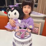 Yvonne Lim Instagram - Rushed back to bake a cake (mommy have to be fair to both) for Alexa’s birthday…and she is 7! 🥳 Seeing my 2 babies growing up into 2 individual personalities day by day is amazing and I am cherishing every moment of it, though parenting can be quite a challenge at times…😝🥰 . So another late night baking (sorry was rushing so no video taken 😅). This time a #kuromi cake after her Disney princesses phase 🙌🏻😄😃 . 孩子们12月份及1月份的生日不是学校假期而是考试周期…对他们来说也许有点扫兴😅…但我还是安排了一些小活动也到她爱的餐厅用餐，她说是happiest day, 我想那就对了…🥰 . #firstcakeof2024 #birthdaycake #Alexaturned7 #happyAJ #hello2024 #2024bekind #2024yearofchange #greengrapechiffoncake #myjoyandhappiness #mysunshine #familyiseverything #family #wearetiens #bakedwithlove #madewithlove #平安 #健康 #感恩