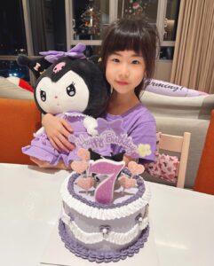 Yvonne Lim Instagram - Rushed back to bake a cake (mommy have to be fair to both) for Alexa’s birthday…and she is 7! 🥳 Seeing my 2 babies growing up into 2 individual personalities day by day is amazing and I am cherishing every moment of it, though parenting can be quite a challenge at times…😝🥰 . So another late night baking (sorry was rushing so no video taken 😅). This time a #kuromi cake after her Disney princesses phase 🙌🏻😄😃 . 孩子们12月份及1月份的生日不是学校假期而是考试周期…对他们来说也许有点扫兴😅…但我还是安排了一些小活动也到她爱的餐厅用餐，她说是happiest day, 我想那就对了…🥰 . #firstcakeof2024 #birthdaycake #Alexaturned7 #happyAJ #hello2024 #2024bekind #2024yearofchange #greengrapechiffoncake #myjoyandhappiness #mysunshine #familyiseverything #family #wearetiens #bakedwithlove #madewithlove #平安 #健康 #感恩
