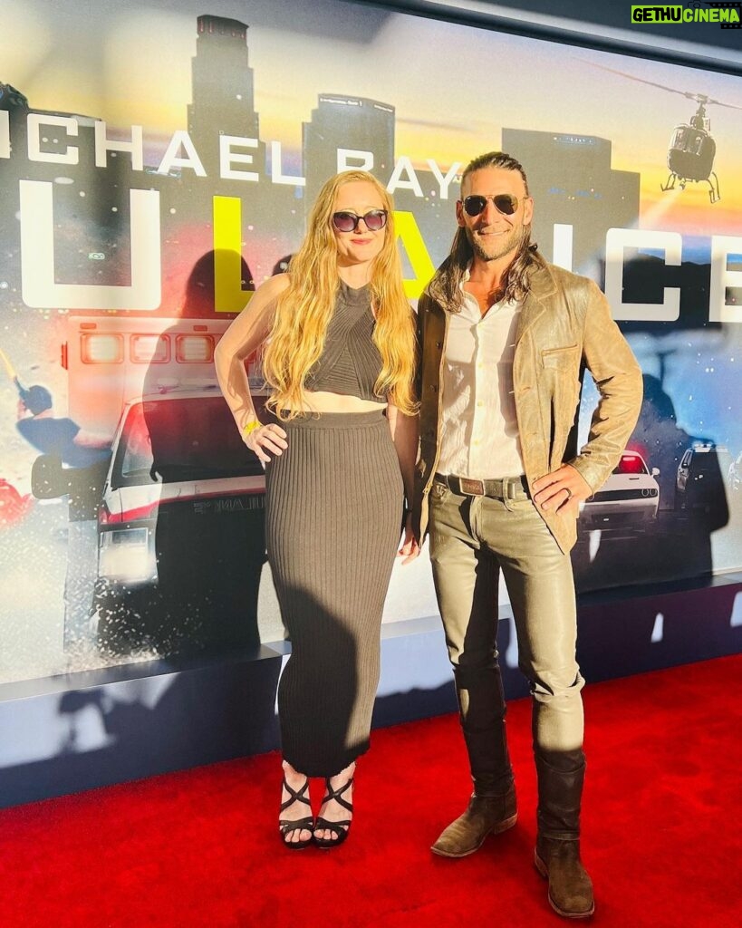 Zach McGowan Instagram - Movie night with @beingbossmama for @ambulancethemovie premier. Everyone who knows me knows I love an action packed car (ambulance) chase movie with a lot of ❤️ by @michaelbay and this was no exception. Great times. Thanks for having us 🎥🍿🎞🍻 Academy Museum of Motion Pictures