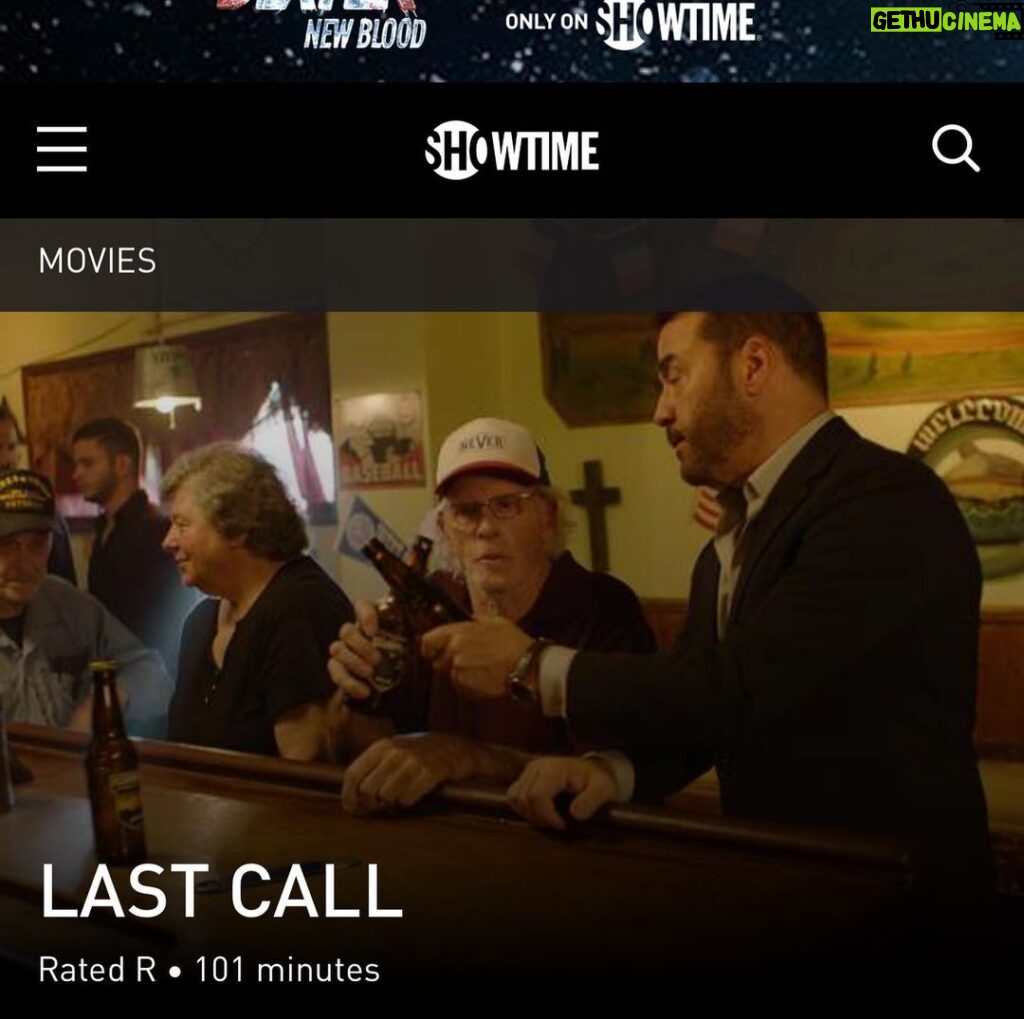 Zach McGowan Instagram - @lastcall_movie now playing and streaming on one of my favorite networks @showtime. Always a pleasure to work with legends✌️❤️🍻