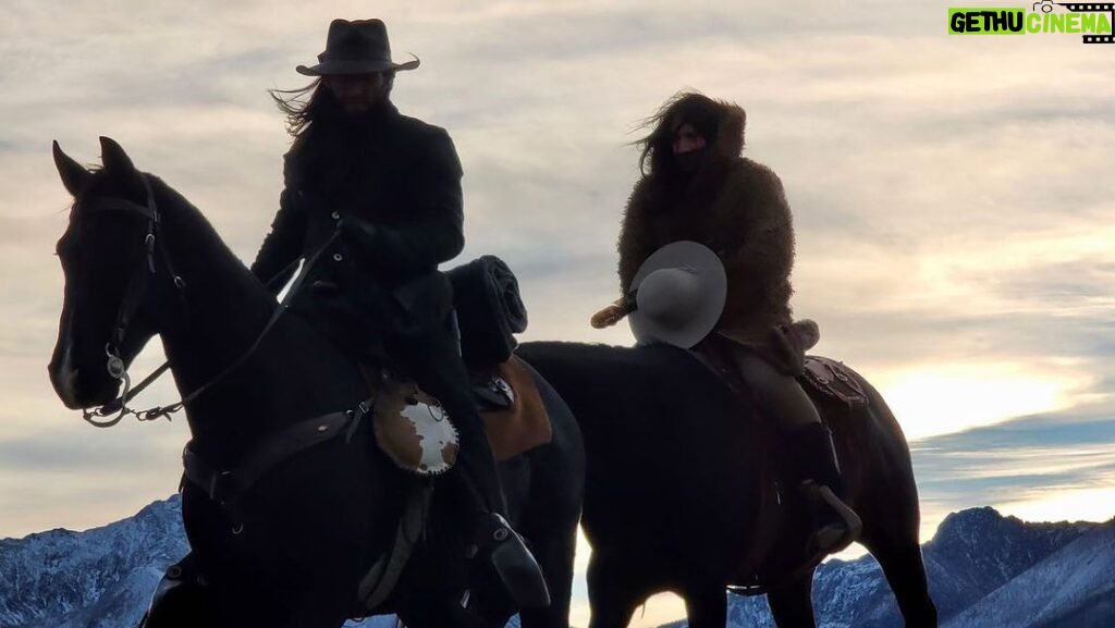 Zach McGowan Instagram - Good morning from the windy mountains. If you fall off your horse, get back on it. 🍻❤️🤠 📷 @schultzwrangling Montana Territory