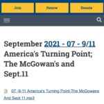 Zach McGowan Instagram - 20 years ago today. Never forget. This is an article about my family that day in the current American legion magazine which is not printed online but you can listen to here: https://www.legion.org/sites/legion.org/files/legion/audio/07-9-11AmericasTurningPoint-TheMcGowansAndSept11.mp3 Through it all my family continues to remember, grow and move forward. ❤️🇺🇸