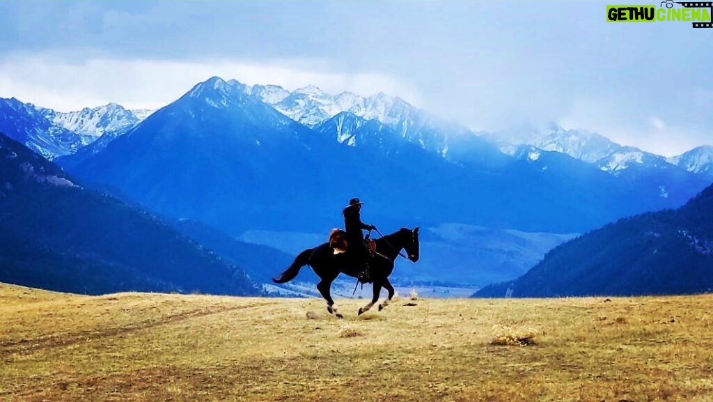 Zach McGowan Instagram - Headed to the office on hump day. More to come 🍻❤️🤠 📷 and 🐴 @schultzwrangling Montana Territory