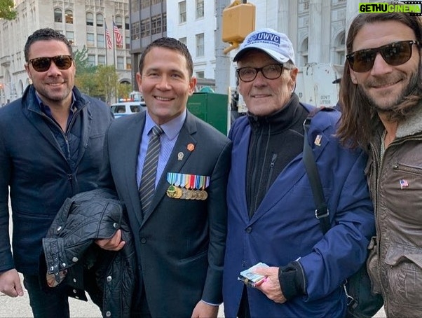 Zach McGowan Instagram - To all those who serve us all Thank you for your service and I hope you have a meaningful day. I will not be able to make it to New York for the parade this year but you know my Dad will be there! Love you Dad. I love you Doug, thank you always and forever to all who serve our amazing country ❤️🍻
