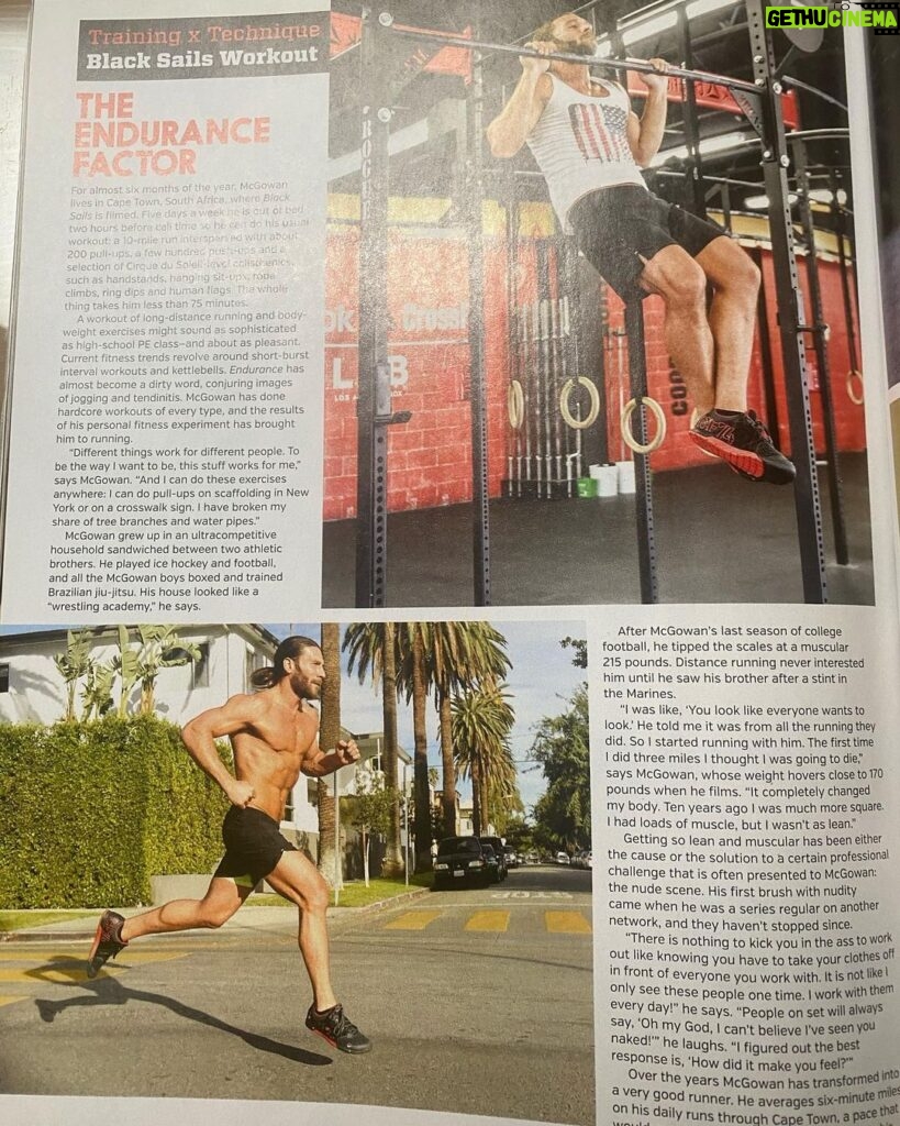 Zach McGowan Instagram - Narrating that video from my last post for the @ufc reminded me of the article @ufcmag did about my fitness routine on @blacksails_starz. Stay strong out there 🍻❤️ #ff