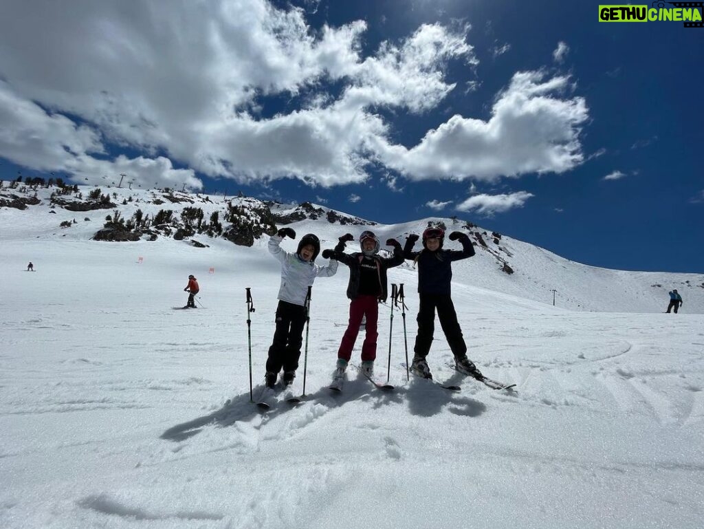 Zach McGowan Instagram - Just so you know, this is how we roll. We conquered many sky slopes and at least one rocky hillside. Spring skiing ♥️ #zonedefence #skilikeagirl