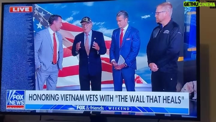 Zach McGowan Instagram - My Dad @mcgowan.vincent on Cable news talking about “the wall that heals” while representing Vietnam veterans and reminding the world that all gave some and some gave all. He reminds us that in the Vietnam war there were conscripts and volunteers. Don’t forget about the draft all you people thirsty to send someone else. If you want to check out the book he is talking about it is Called “the Village” by Bing West. Cap units are Combined Action units that combined southern Vietnamese fighters with US Marines. And that is just a small part of this amazing man and American’s story. We would need at least a few seasons of a show to even begin to tell his amazing story. I love you Dad. I am so proud of you. Thank you. Welcome home ❤️🇺🇸✌️