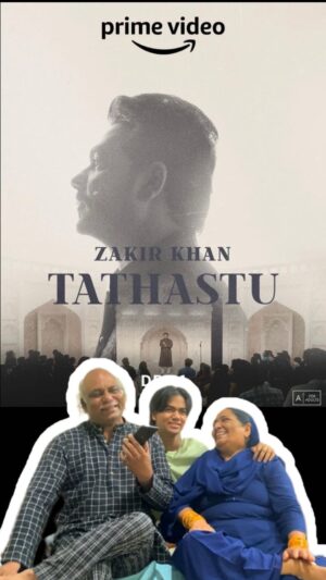 Zakir Khan Instagram - Mom and Dad reacting to Tathastu ❤️
 ..Full video is on YouTube ..
 …….…. Link in bio…….
@zakirkhan_208 @zeeshan_malang @primevideoin 
..
.
.
#tathastu #zakirkhan #standupcomedy #special #amazonprime #khanfamily #khanbrothers #reaction  #reels