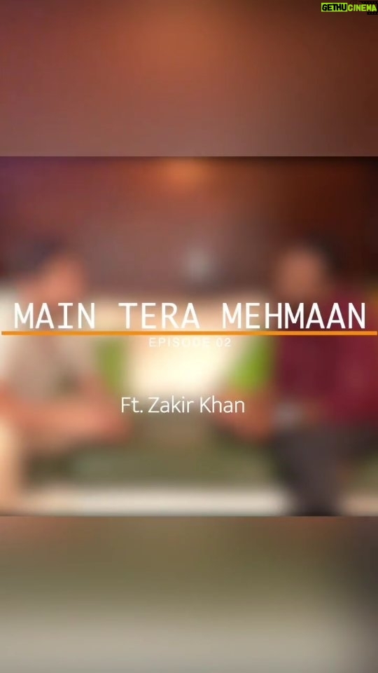 Zakir Khan Instagram - Main Tera Mehmaan ft. @zakirkhan_208. Episode out on my YouTube channel (YouTube/NihalParashar). Link in bio. #ZakirKhan #zakirkhanpoetry #MainTeraMehmaan #Podcast
