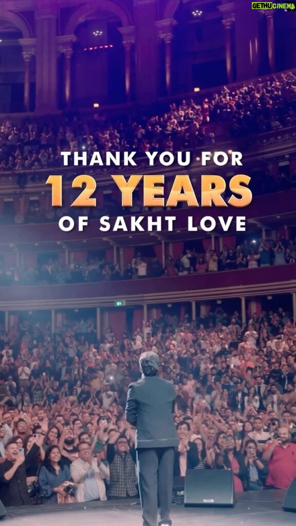 Zakir Khan Instagram - 12 years and counting ❤️❤️❤️ Thank you so much for all your love and support. Edit: @_elvisalmeida_ Special thanks: @instafunny_manan