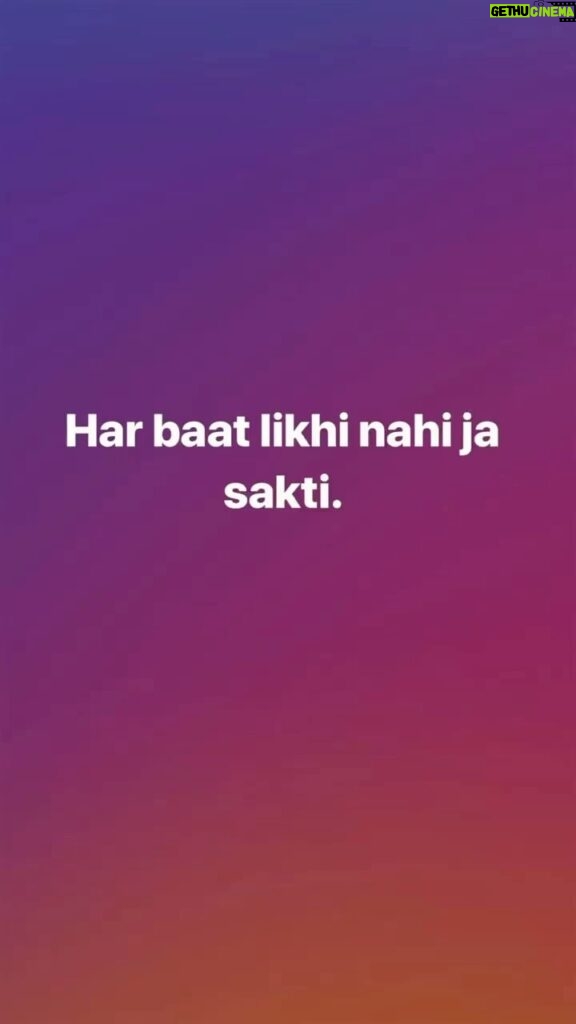 Zakir Khan Instagram - Har baat likhi nahi ja sakti ❤️