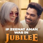 Zakir Khan Instagram – @thezeenataman has made her pick 💙 after all @wamiqagabbi  as niloufer has us mesmerised to the core ✨

#JubileeOnPrime, all episodes out now!