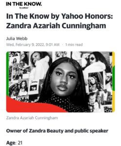 Zandra Cunningham Instagram - Thank you @yahoo @watchintheknow ❤️❤️ #bhm