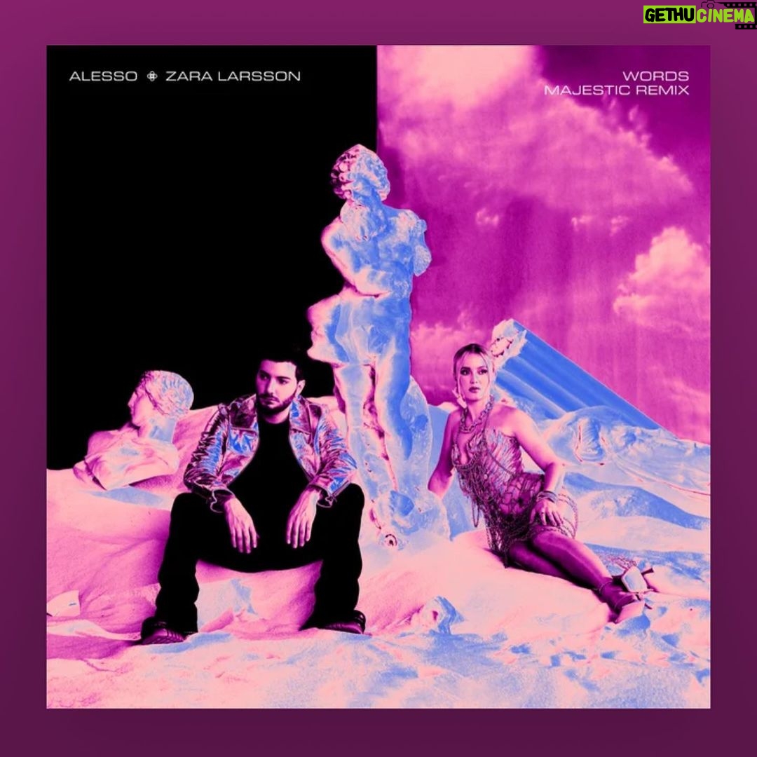 Zara Larsson Instagram - Majestic remix out now!!!! It’s amazing amazing untz untz @alesso