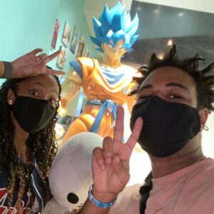 Zeno Robinson Instagram - this week been crazy. this my new son. that restaurant gave me options for water. barcades make me glad i stayed alive. taco and goku. scary mazes and apparently you can’t throw up westside at knotts cuz they acistray. happy birthday alexis❤️. apologies and shout out to rdc world frfr much love. go watch case study of vanitas on funimation