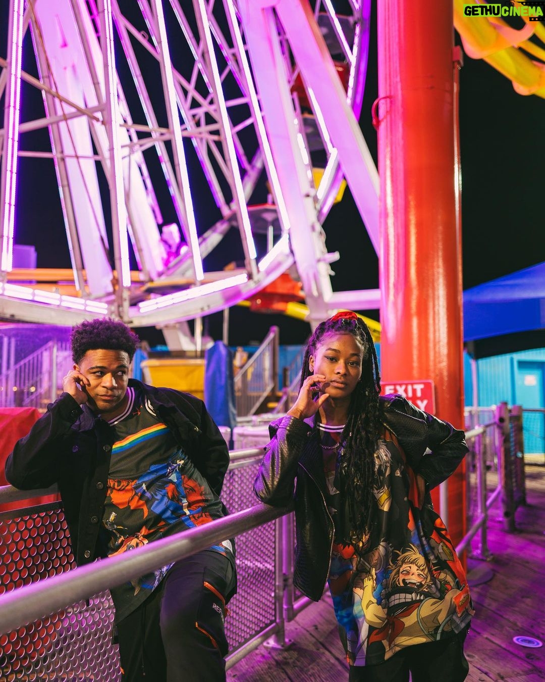 Zeno Robinson Instagram - @shopatsuko jerseys are live!!! 📸: @phillipszeto 👧🏿: @kiiingkrystal #atsuko #anime #animewear #animebrand #clothingbrand #streetwear #dragonball #dragonballz #yuyuhakusho #hunterxhunter #blackclover #cowboybebop #evangelion #myheroacademia
