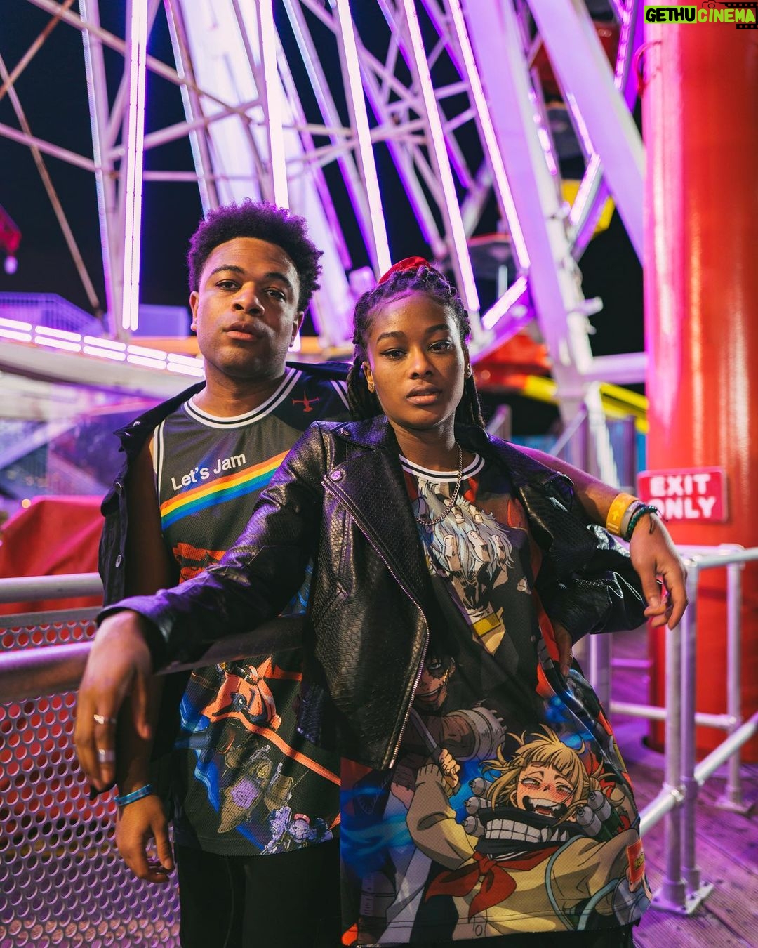 Zeno Robinson Instagram - @shopatsuko jerseys are live!!! 📸: @phillipszeto 👧🏿: @kiiingkrystal #atsuko #anime #animewear #animebrand #clothingbrand #streetwear #dragonball #dragonballz #yuyuhakusho #hunterxhunter #blackclover #cowboybebop #evangelion #myheroacademia