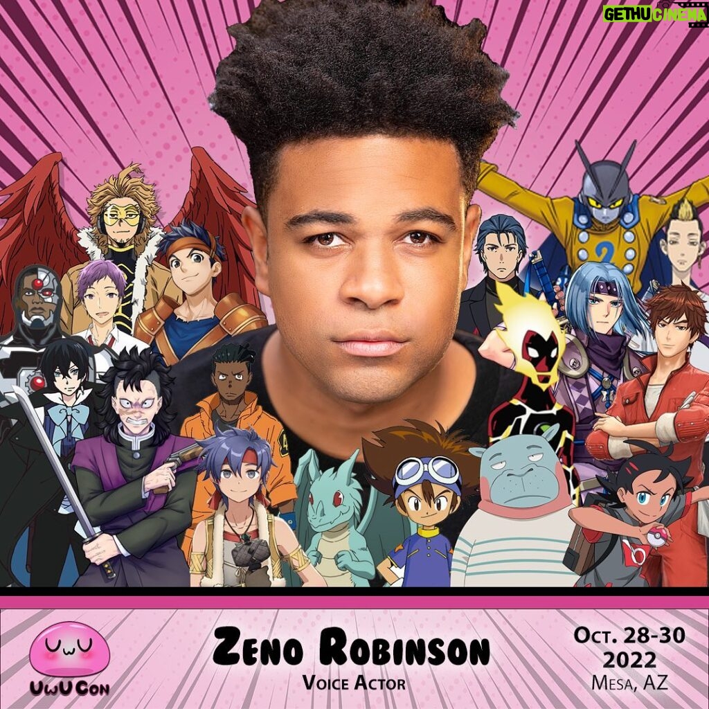 Zeno Robinson Instagram - Hellooooo Zeno! 👋🥰 We are delighted to have @childish_gamzeno attend UwU Con as a celebrity voice actor! You may recognize Zeno's roles as: 🧡 Hawks in My Hero Academia 🧡 Gamma 2 in Dragon Ball Super: Super Hero 🧡 Goh in Pokémon Journeys 🧡 Taichi Kabasawa in Odd Taxi 🧡 Shuji Hanma in Tokyo Revengers 📣 Save the date, wondrous humans! @uwuconaz is Oct. 28-30 at Bell Bank Park in Mesa, Arizona! Meet your favorite voice actors, snack on anime-based foods, shop merch, enter cosplay contests, attend two anime raves, and more! Badges available at uwucon.com! 💕 Legacy Park, Arizona's Premier Sports & Entertainment Complex
