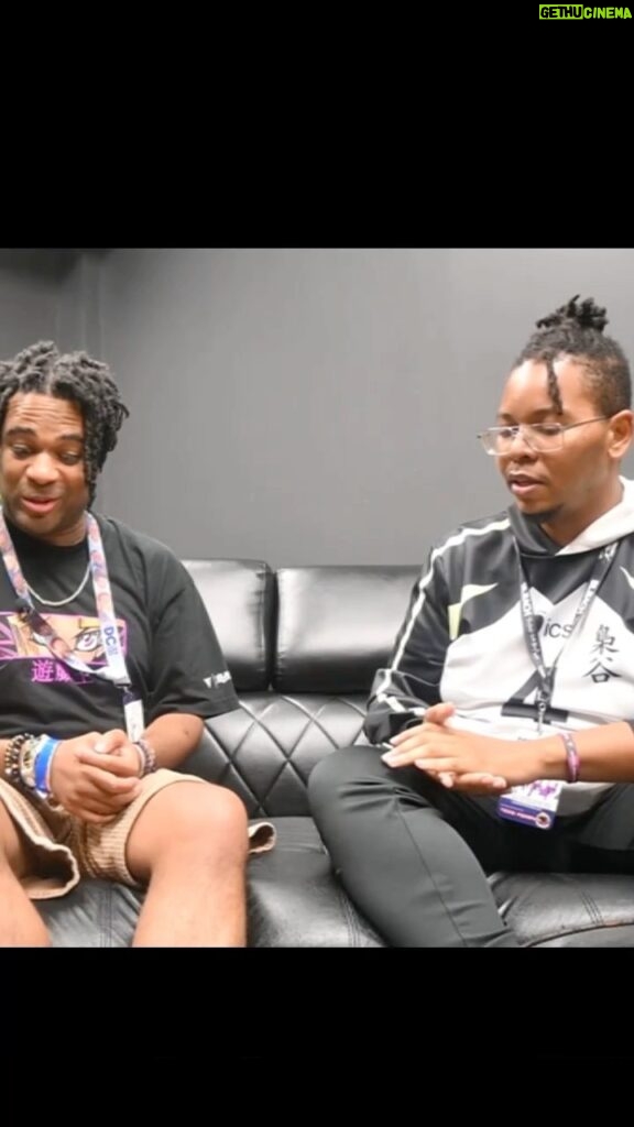Zeno Robinson Instagram - It is always a blast getting to interview friends you have love for about the things that are important to them. @dreamconvention granted me and my @conquerormovement press passes and we were fortunate enough to get some time to talk with @childish_gamzeno the voice actor for some of your favorite dub anime such as #myheroacademia #hawks and #pokemonjourneys #theconquerormovement #conquerormovement #tcmconnects #blackboyjoy #voiceactors #anime #manga #blerd #blackvoiceactors