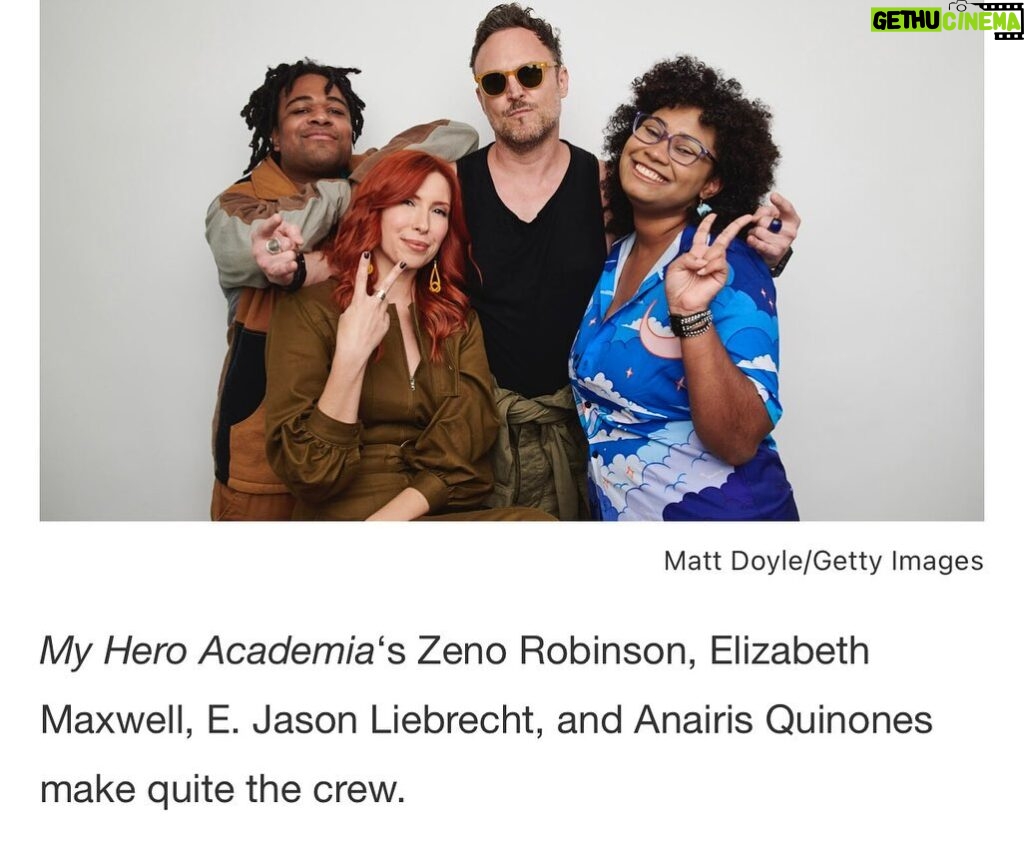 Zeno Robinson Instagram - thank you @disneytva and @crunchyroll for an unforgettable weekend at #nycc2022 !! 🙏🏾🙏🏾❤️❤️ I’m so blessed. Thank you @tvguide for making us look good!!!