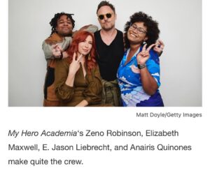 Zeno Robinson Instagram - thank you @disneytva and @crunchyroll for an unforgettable weekend at #nycc2022 !! 🙏🏾🙏🏾❤️❤️ I’m so blessed.

Thank you @tvguide for making us look good!!!
