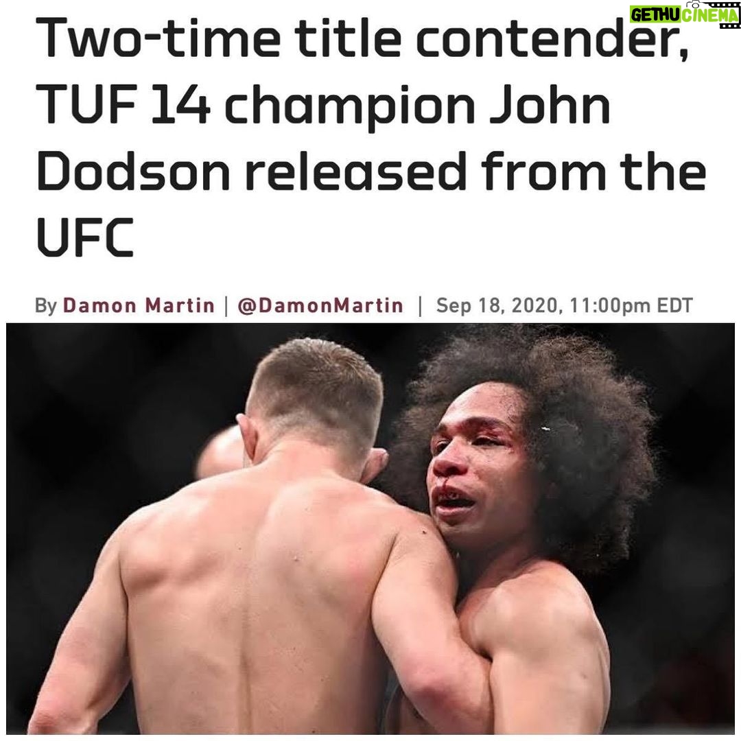 Zhalgas Zhumagulov Instagram - «Джон Додсон уволен из UFC” Уверен, что Джон теперь сожалеет о том, что не принял мой вызов на бой. Теперь удачи за пределами UFC! I bet you regret not accepting my call out now, John. Good luck outside of UFC