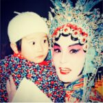 Zhang Meng'er Instagram - Happy World Theatre Day~ Theatre is where I grew up, my childhood playground, my first school, and a place I always think of✨ P1 is my mom’s old stage still, she’s an incredible actor, and my first acting teacher; P2 in the circle is my dad, he was an amazing stage designer, used to work in the same theater with my mom(yes that’s how they met and where I came from 😊); P3 is the first time I watched a Beijing Opera , the leading lady who held me is my grand auntie. (I didn’t recognize her 😂)