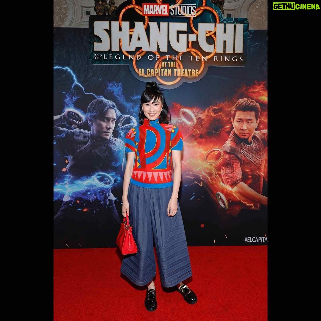 Meng'er Zhang - 23.8K Likes - I always have fun with my Shang-Chi family! Thanks @awkwafina for moderating our crazy Q&A
Please brother stop dancing in all your entrances @simuliu
Thank you for the sweet words @destindaniel
Thank you @goldhouseco for having us!
See you all Sept 3rd for the opening of our incredible film, Shang-chi and The Legend of the Ten Rings
#shangchi
My fierce GLAM team
Style @kevinmichaelericson
Hair @jennychohair
Makeup @rachelgoodwinmakeup
@gettyimages