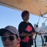 Zhang Meng'er Instagram - Things that you probably don’t know about these people and why I love them. PART 1. P1-Michelle’s wrap day; I thought she was serious before I met her because of the roles she played. But actually she’s a complete goofball that lights up the room with her energy. @michelleyeoh_official P2-Florian and I trying to figure out whose muscles are bigger; well, obviously him. Once he told a joke, I laughed so hard that fell with my chair, and he grab me and my chair with one hand. He’s very afraid of cockroaches. @bignasty P3-🙄when you look at someone who’s so much taller than you P4-Master Yuen’s wrap day; Master Yuen’s always chill. I remember once we were in the makeup trailer, Florian was watching a football game and he screamed suddenly because of a goal. We were all frightened, only Master Yuen so calm, turned around with a smile on his face. He’s a real master. #yuenwah P5-Andy on a boat; Andy may look like a tough fighter, but his real weakness is seasickness. @andyle_official